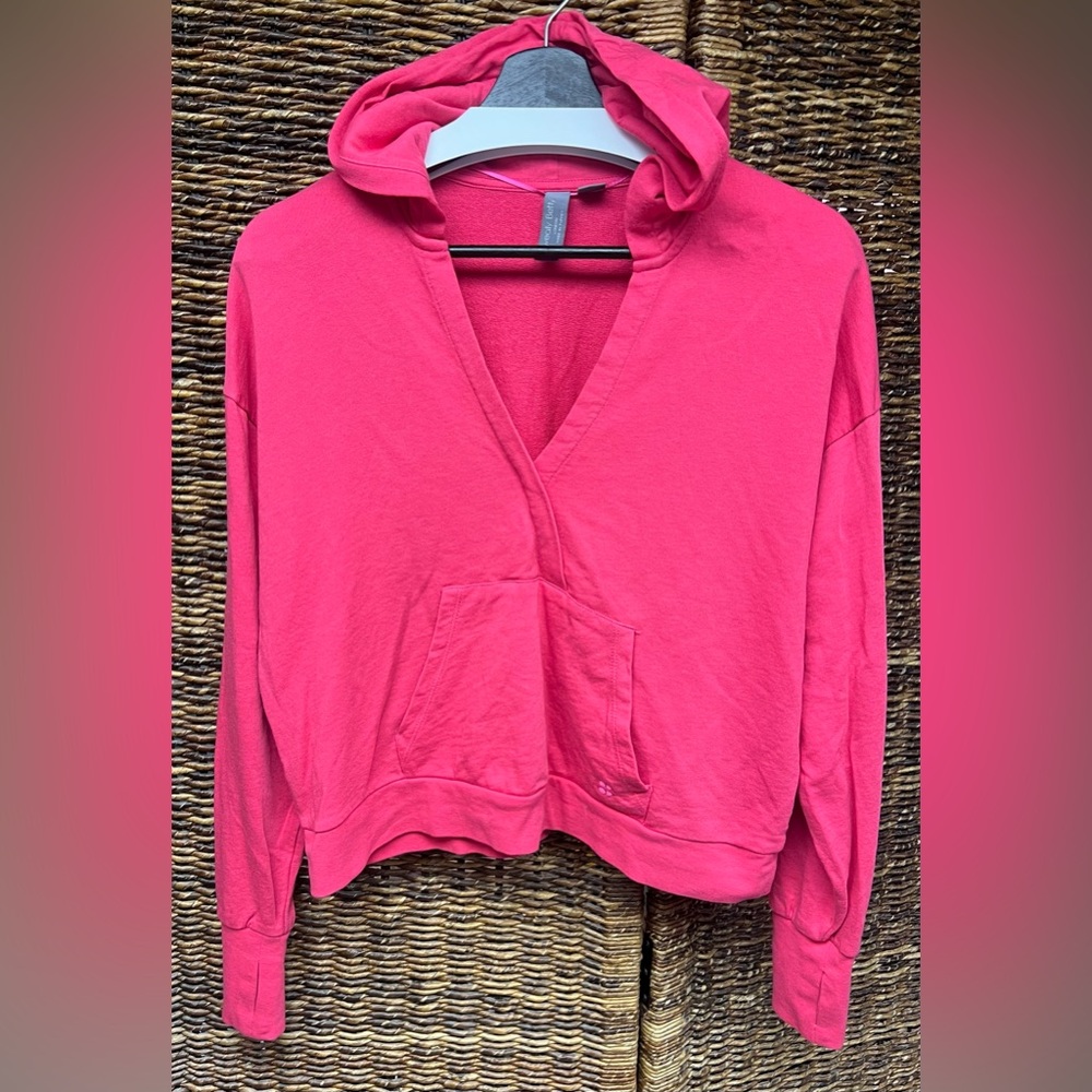 Sweaty Betty-‎ Women's Pink Hoodie, After Class Relaxed, Size:6
